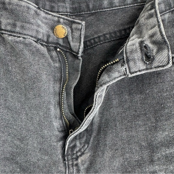 Distressed Black Denim Painters Jeans - Picture 3 of 14